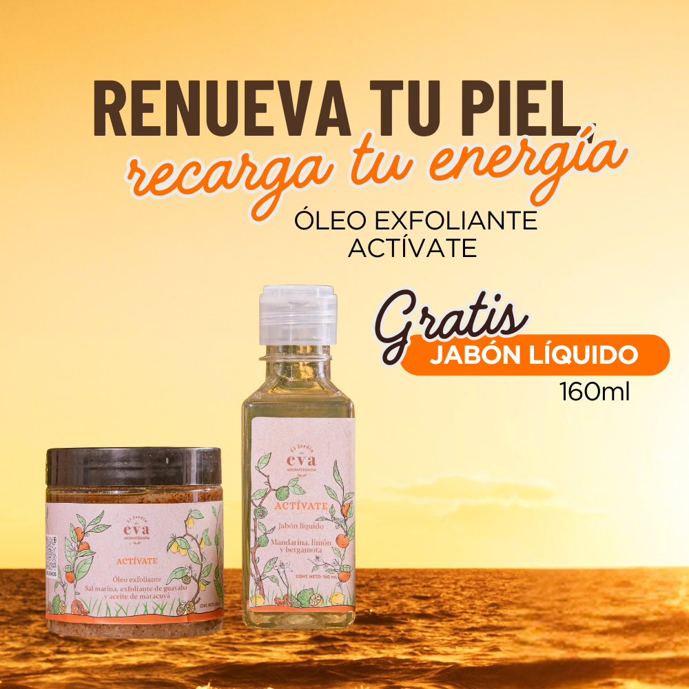 Óleo Exfoliante Actívate + Jabón Líquido (160 ml de regalo)