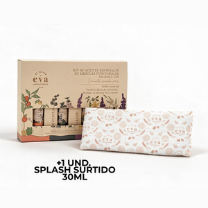 Combo Kit Roll-on - Kit gratis cojín semillas + splash 30 ml surtido